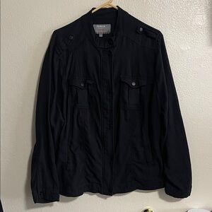 Torrid Black Womens Size 3 Double Gauze Fold Utility Jacket